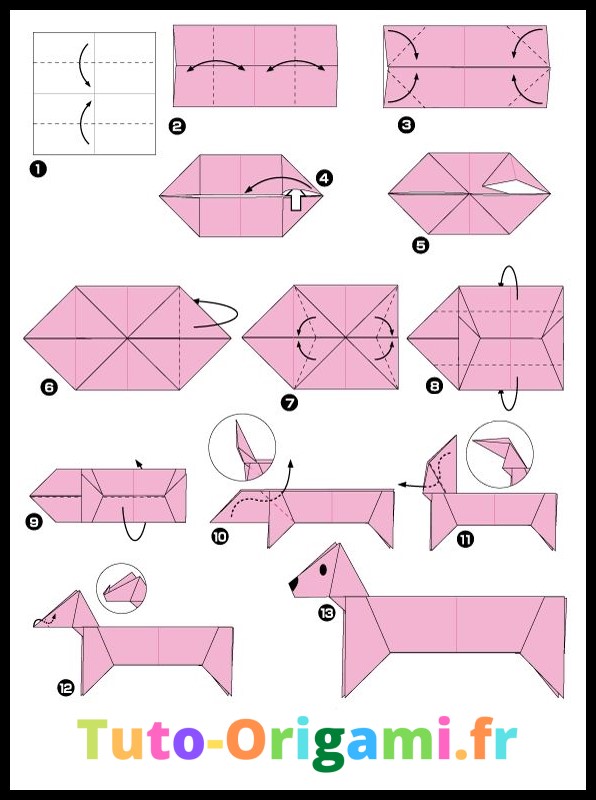 Tutoriel Chien En Origami Facile