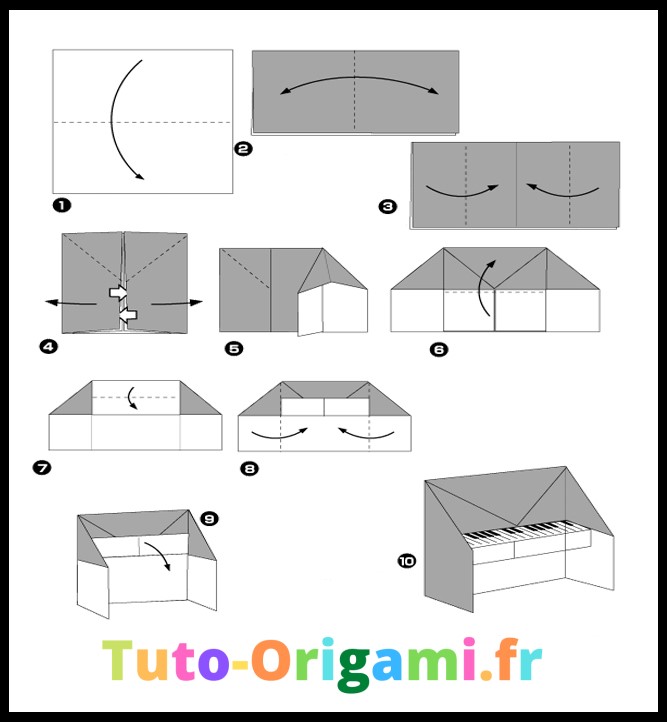 Tutoriel Facile Pour Faire Un Piano En Origami